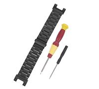OSALADI 3 Piezas Correa pulsera de reloj muñequera de liberación rápida pulseras para bandas de reloj inteligente reloj de pulsera banda de reloj de acero inoxidable Black