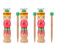 OSALADI 3 Piezas Kit De Tejedor De Madera Con Agujas Herramientas Manuales Para Tejer Muñecas Artesanales Ideal Para Proyectos Diy Y Manualidades Creativas