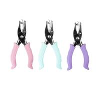 OSALADI 3 Piezas Manual Hole Puncher Round Paper Punch For Crafting Scrapbooking Office Home Use Sturdy Portable Handheld Tool