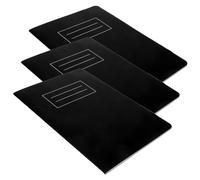 OSALADI 3 Piezas Paquete de Cuadernos con Páginas Cuadradas para Ejercicios para Estudiantes y Escolares Notas Prácticas Color Negro