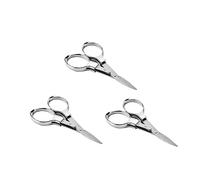 OSALADI 3 Piezas Tijeras Plegables Inoxidable para Pesca de Herramienta Práctica y Ligera para Actividades al Aire Senderismo y Jardinería