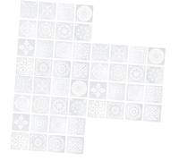 OSALADI 3 Series Plantillas De Mandala Para Herramientas De Dibujo Graffiti Plantillas De Flores Y Mandalas Fáciles De Usar Y Transportar Diversión 16 Piezas X 3
