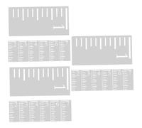 OSALADI 3 Series Regla De Gráficos De Crecimiento Tabla De Altura Medir Altura Para Pared Reutilizable Tabla De Plantillas Para Pintar El Plastico 7 Piezas X 3
