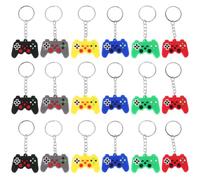 OSALADI 30 Llaveros Divertidos de Mando de Juego en Silicona y Acero Inoxidable, Regalos de Fiesta de Videojuegos Diseño Único para Cumpleaños y Adornos para Colgar Varios estilos