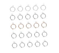 OSALADI 30 Piezas Accesorios Delicados para Hacer Pendientes Clips de Oreja sin Agujero Tornillo Elevador Plata y Plata Brillante Kit Diy Joyería para Tienda y Manualidades