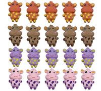 OSALADI 30 Piezas de Broches de Resina DIY Multicolor para Manualidades, Adornos de Ropa y Accesorios Creativos, Modelo de Juguete Compacto y Ligero para Festivales y Color Aleatorio