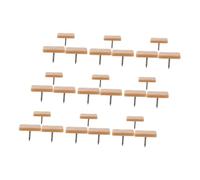 OSALADI 30 Topes de Plástico Antideslizantes para Patas de Muebles, Soportes para Cajones de 17x12 Mm y 31,7x12,7 Mm, Correderas de Repuesto Silenciosas y Resistentes para Muebles, 30