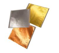 OSALADI 300 Piezas Papel de Envoltura para con Lámina Imitación Rosa y Plata Unidades para Manualidades y Decoración de Chocolate
