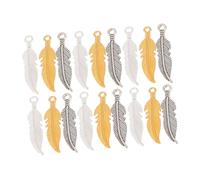 OSALADI 300 Piezas Plume Pendant Findings Vintage Alloy Charms Beads For DIY Necklace Bracelet Earrings Craft Accessories
