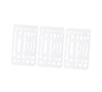 OSALADI 3piezas Plantillas Geométricas para Dibujar Unidades Herramientas De Diseño Mecánico Protectores De Borrador para Dibujo Técnico Plantillas De Construcción para Arquitectura