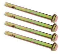 OSALADI 4 Anclajes Moleteados M12 X 150 Mm de Acero al Carbono para Hormigón Macizo, Kit de Pernos de Anclaje Resistentes Corrosión para Fijación Profesional en Paredes y Estructuras