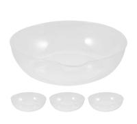 OSALADI 4 Bandejas Transparentes de Plástico para Báscula Electrónica de Cocina, Recipiente Reutilizable para Pesar Alimentos Medidas Precisas, Accesorio Práctico para Básculas Digitales