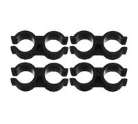 OSALADI 4 Clips de Fijación para Palo de Escoba y Recogedor de Plástico Resistente Conector Doble Tubo Diámetro 25Mm Accesorio Práctico para Limpieza y Organización del Hogar