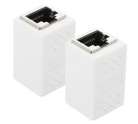 OSALADI 4 Juegos De Acopladores Ethernet/adaptadores Hembra A Hembra 6/5e Acopladores De Red Transmisión Estable Instalación Rápida 2 Unidades X 4