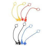 OSALADI 4 Juegos de Tapas Antipolvo para Acoplador Hidráulico Rápido, Plástico Resistente Anillo Integral de Retención para Conexiones Macho y Hembra
