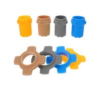 OSALADI 4 Juegos Mic Silicone Sleeve With Anti-roll Rings And Shockproof Bottom Covers Wireless Handheld Microphone Protective Holder For Ktv Karaoke Enhanced Grip And Anti-drop Design