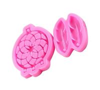 OSALADI 4 Juegos Moldes de Silicona para Pendientes de Cristal de Moldes para Colgantes de Joyería Fabricación Manual de Pendientes para Atrapar Sueños y Decoración
