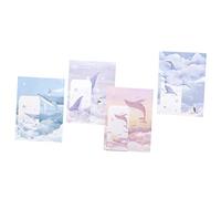 OSALADI 4 Papelería con Sobres y de Fresco para Cartas y Notas