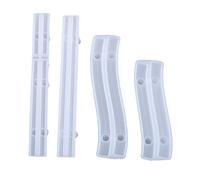 OSALADI 4 Piezas Moldes de Silicona Crystal Epoxy para Diy de Moldes Flexibles para Manijas y Artesanías Alta y Limpieza