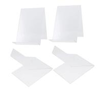 OSALADI 4 piezas Soporte Transparente de Acrílico para Libros y Archivos de Organizador para Exhibición de de Arte para Escritorio y Tiendas