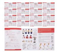 OSALADI 40 Piezas Manual de Primeros Auxilios para Zonas Silvestres, Guía de Supervivencia Naturaleza, Papel, Instrucciones de Primeros Auxilios de Emergencia y Auto Rescate, Trekking