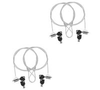 OSALADI 4juegos Cable De Bloqueo para Portátiles Seguridad Antirrobo Compatible Dispositivos Cable Reforzado Casa y