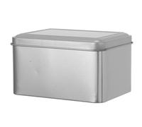 OSALADI 4piezas Cajas De Hojalata Vacías Con Tapa Para Galletas Té De Sueltas Azúcar Recipientes Rellenables Rectangulares De Metal Para Almacenar Dulces Especias Cocina Fiesta o Regalos