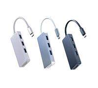 OSALADI 5 1 Puertos USB Travel Adapter Adaptador Type-C -en- Conectores a USB Centro Lector de Tarjetas
