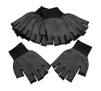 OSALADI 5 Guantes sin Dedos Antideslizantes para Hombre y Mujer Cálidos para Invierno Transpirables Resistentes para Trabajo y Actividades al Aire Pack