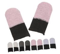 OSALADI 5 Pares Cunas para Dedos Antideslizantes para Juegos Soporte De Dedos para Deportes Suministros De Juego Cubierta Pulgar Dedal Teléfono Móvil Cubierta De La Manija Algodón