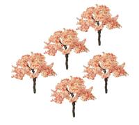 OSALADI 5 Piezas de Árbol de Alambre Metálico para Micropaisaje, Representación Realista y Resistente Que No se Deforma, Adecuado para Adorno de Trenes y Paisajes en Miniatura