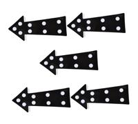 OSALADI 5 Piezas Luz De Señal De Flecha Signos De Boda Luz De Flecha Llevada Marquesina Iluminada Letrero En Forma De Led Letreros De Barra Para Barra De Casa Signo De Boda Señal Led Black
