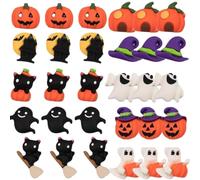 OSALADI 50 Piezas Accesorios de Resina para Halloween Ligeros y Adorables, Dijes de Bricolaje para Decorar Coronas y Fundas de Teléfono Diseño de Monstruos
