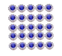 OSALADI 50 Piezas Adornos de Abs Forma de Flor Decoración de Diademas Embellecedores Manualidades con Azul