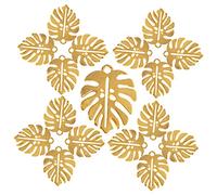OSALADI 50 Piezas Collar De Pendientes De Aleación Retro Dijes Para Pulseras Encantos De Hoja Pequeño Amuletos Para Hacer Joyas Encantos De La Joyería De La Hoja Naturaleza Dejar Dorado