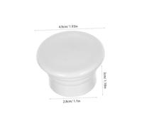 OSALADI 50 Piezas Tapones para Barras de Cortina de Plástico Blanco Tapas Decorativas para Extremos de Barras de Accesorios para Cortinas para Oficina y Hogar Protección contra Suciedad y