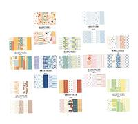 OSALADI 500 Piezas Papel Decorativo Vintage para Scrapbook Diversos Motivos para Manualidades y Diarios Material Diy Retro