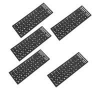 OSALADI 5hojas Pegatinas para Teclado Ruso de Etiquetas de Reemplazo Accesorios para Computadora Decoración de Teclado para Idioma Ruso