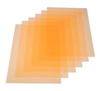 OSALADI 6 Filtros de Gel de Color Naranja para corrección de Color para luz LED y Flash y Baja pérdida de iluminación Láminas de PVC Transparentes en escenarios y álbumes