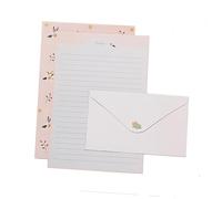 OSALADI 6 Papeles de Carta Coloridos con Diseño Floral para Escritura Personalizada y Correspondencia Especial
