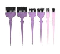 OSALADI 6 Peines para Teñir el Cabello, Aplicadores de Tinte en Plástico, Colores Rosa y Morado, Set de 6 Piezas, para Peluquería Profesional y Uso en Hogar
