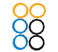 OSALADI 6 piezas Anillos Antivuelco para Micrófono de Silicona Protector Antideslizante para Micrófono Manual Accesorio Práctico para Ktv Conferencias y