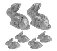 OSALADI 6 Piezas Herramienta de Cocina de Hierro con Diseño de Conejo Natural Suplemento de Hierro Fundido para Dietas Veganas Deportistas y Embarazadas Aporte Natural Contra Anemia