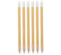 OSALADI 6 piezas Lápices Eternos sin Tinta con Cuerpo de Madera Borrador Integrado Lápices Reutilizables para Escribir Dibujar y Bocetar para Estudiantes y