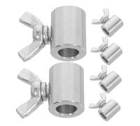 OSALADI 6 Piezas Pinzas para Cable Inoxidable Abrazaderas con Tornillos y Mecanismo de Bloqueo Manual para Conexiones Industrias Náuticas y Químicas