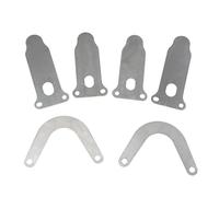 OSALADI 6 Piezas Placa De Válvula Del Compresor De Aire Placa Con Válvula De Bomba De Aire Placas De Valvulas Placas Con Válvula De Lengua Placas En Forma De Lengua Placa En u Pistón Metal