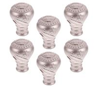 OSALADI 6 Tapones Decorativos de Acrílico para Barra de Cortinas de 26-28 Mm, Diseño Moderno y Elegante, Protección contra Suciedad para Ventanas