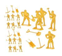 OSALADI 63 Piezas Miniatura Figuras de de Construcción con Herramientas Educativo para Desarrollo de Habilidades Motoras y Resolución de Problemas Material Seguro y Duradero