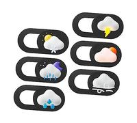 OSALADI 6piezas Cubierta Deslizante Webcam Protección De Privacidad para Laptop y Móvil Diseño Creativo Accesorios Anti-Hacking y Anti-ojeo Compatible Pc y Tablets