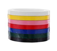 OSALADI 7 Rollos Cinta Adhesiva Resistente al Calor para Manualidades de Colores Brillantes para Etiquetado Identificación y Marcado Oficina Escuela Industria